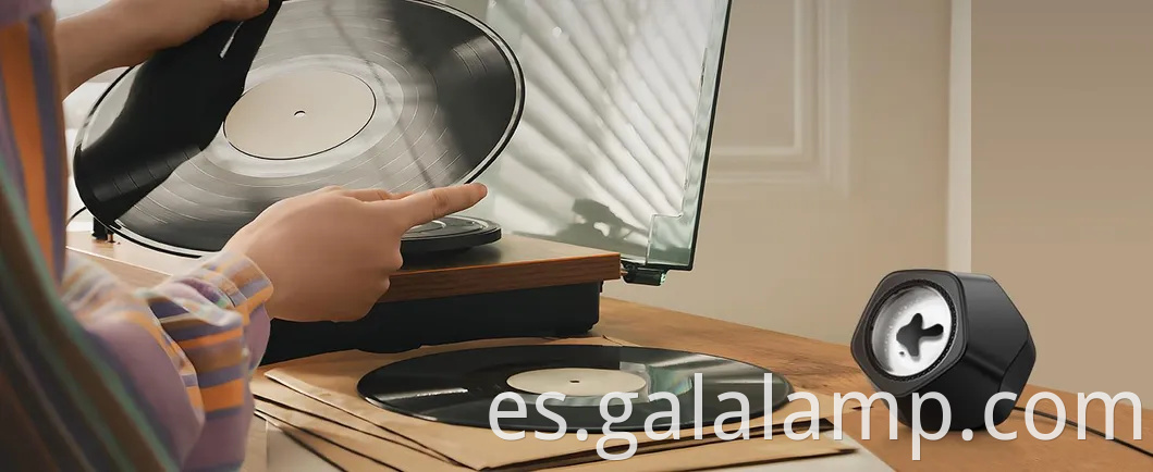 Altavoz de fluido magnético bailando para iluminación visual